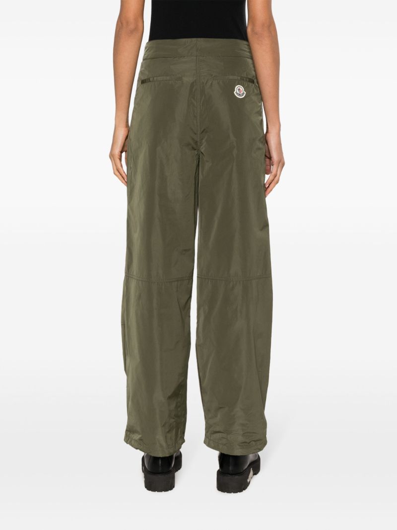 Green High-waist Cargo Trousers