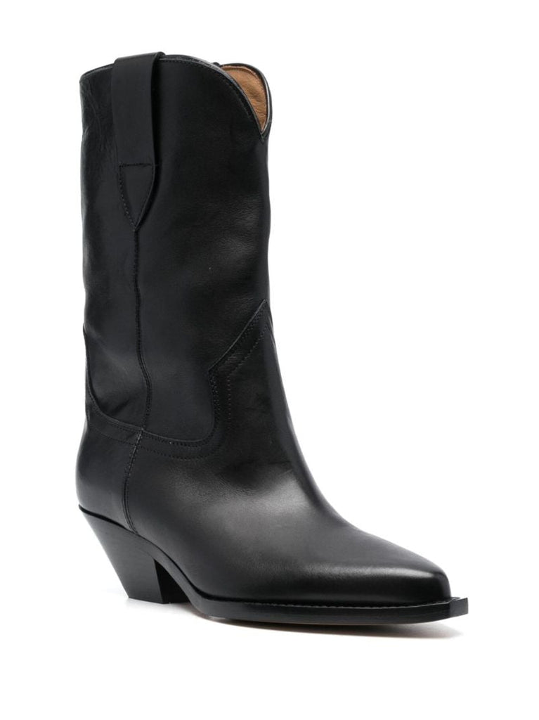 Black Dahope 50 Leather Western Boots