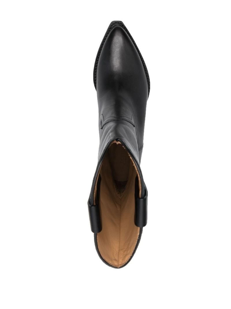 Black Dahope 50 Leather Western Boots