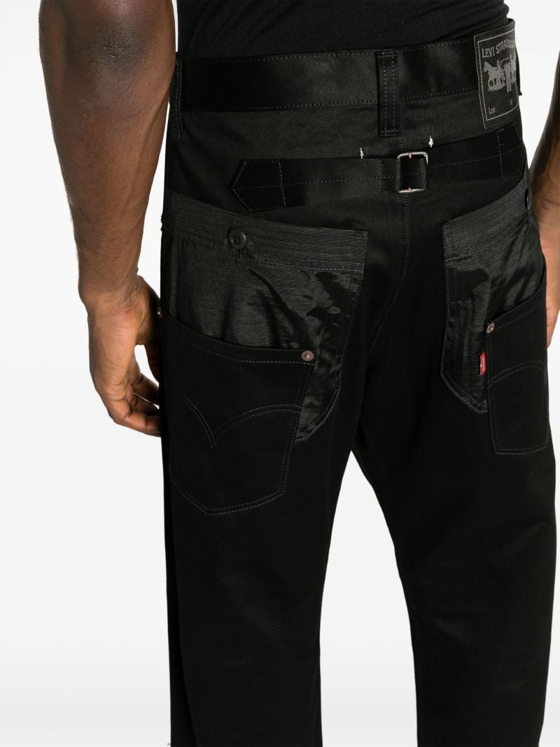 X Levis Black Straight-leg Jeans