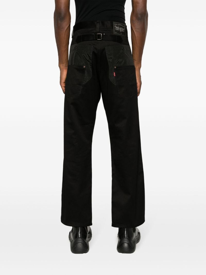 X Levis Black Straight-leg Jeans