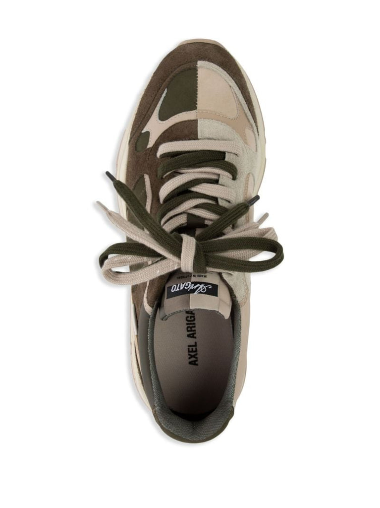 Brown Rush 50/50 Panelled Sneakers
