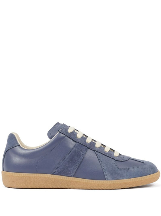 Blue Replica Leather Sneakers