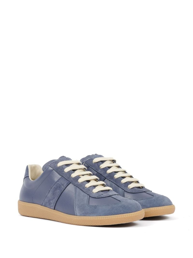Blue Replica Leather Sneakers