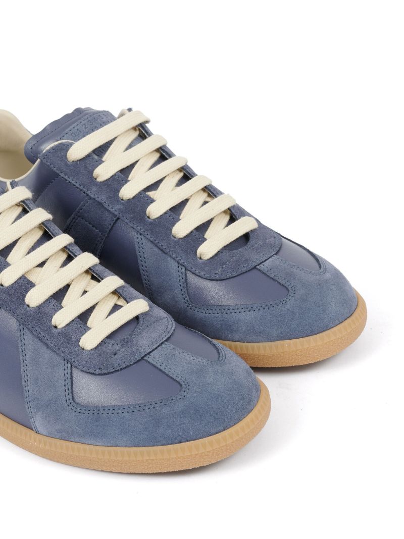 Blue Replica Leather Sneakers