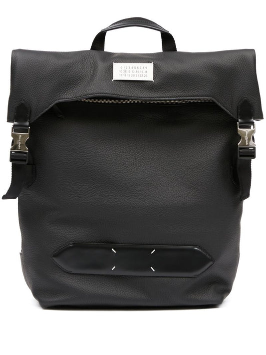 Black 5ac Leather Backpack