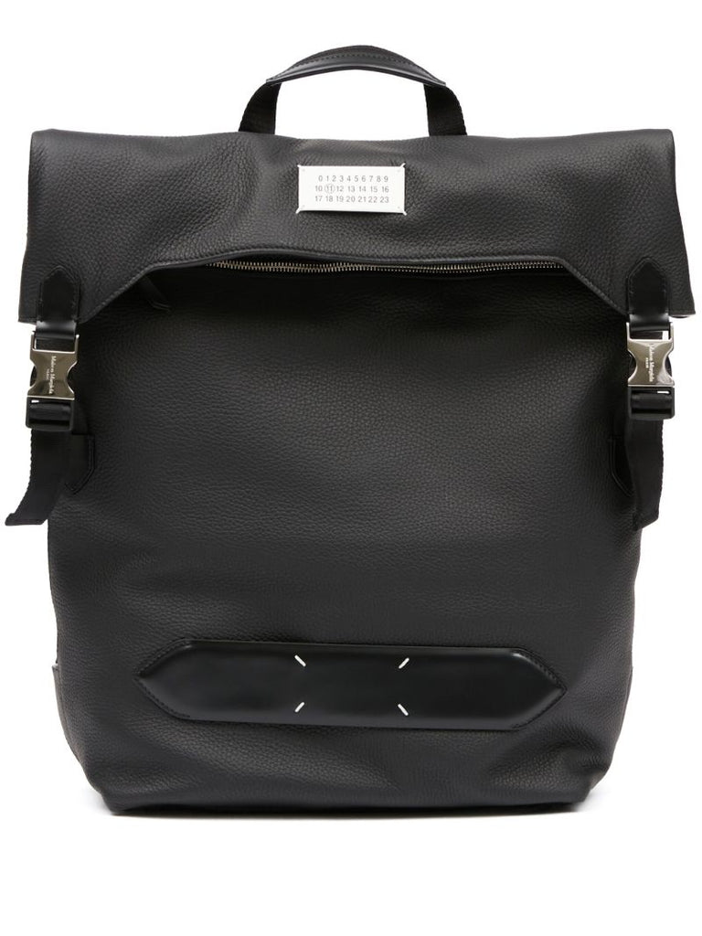 Black 5ac Leather Backpack