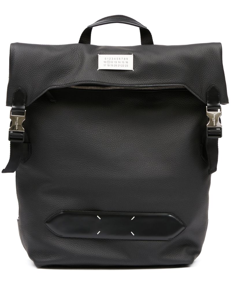 Black 5ac Leather Backpack