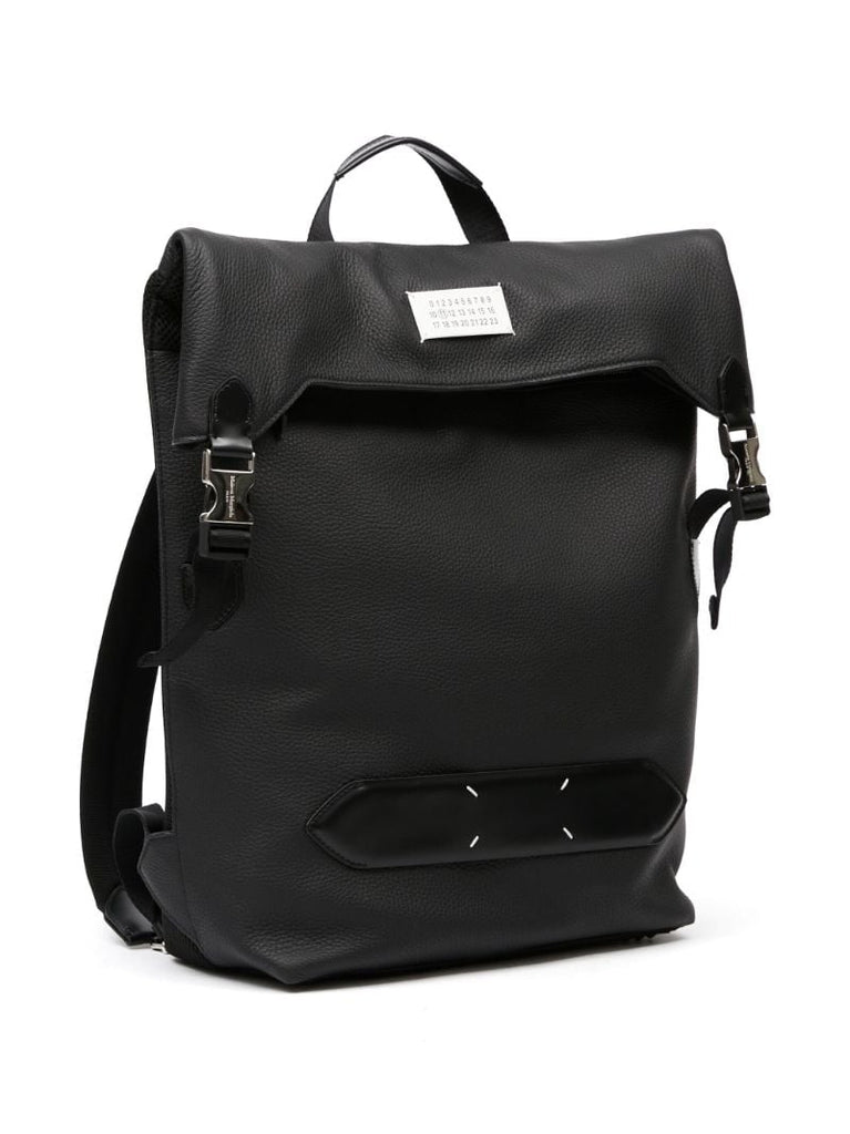 Black 5ac Leather Backpack