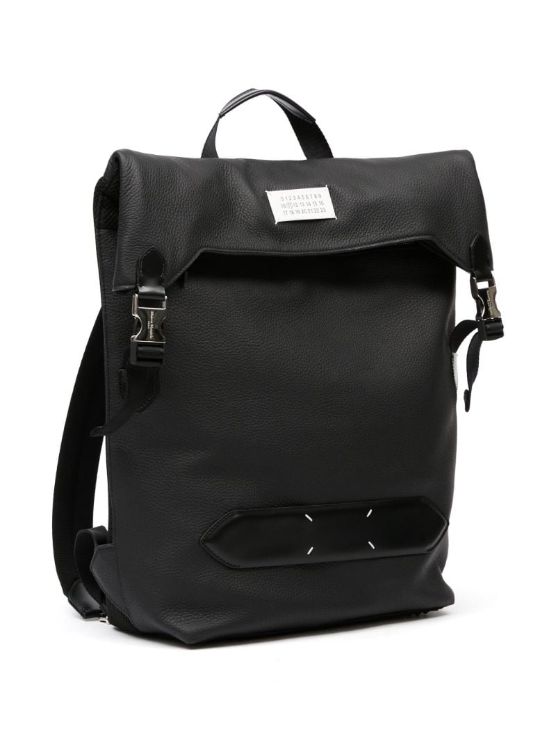 Black 5ac Leather Backpack