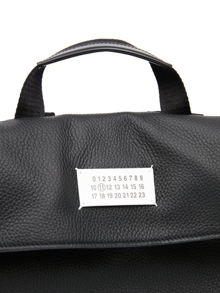 Black 5ac Leather Backpack