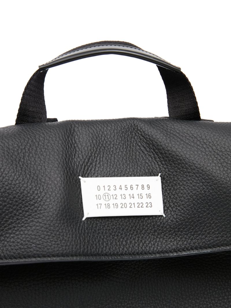 Black 5ac Leather Backpack