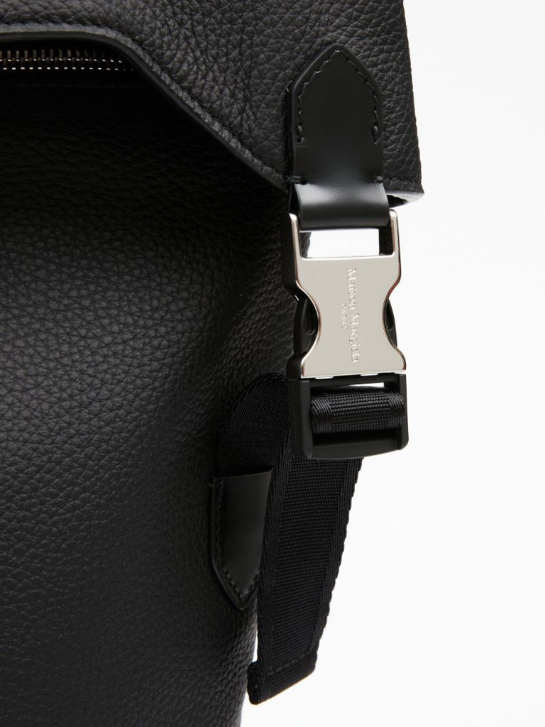 Black 5ac Leather Backpack