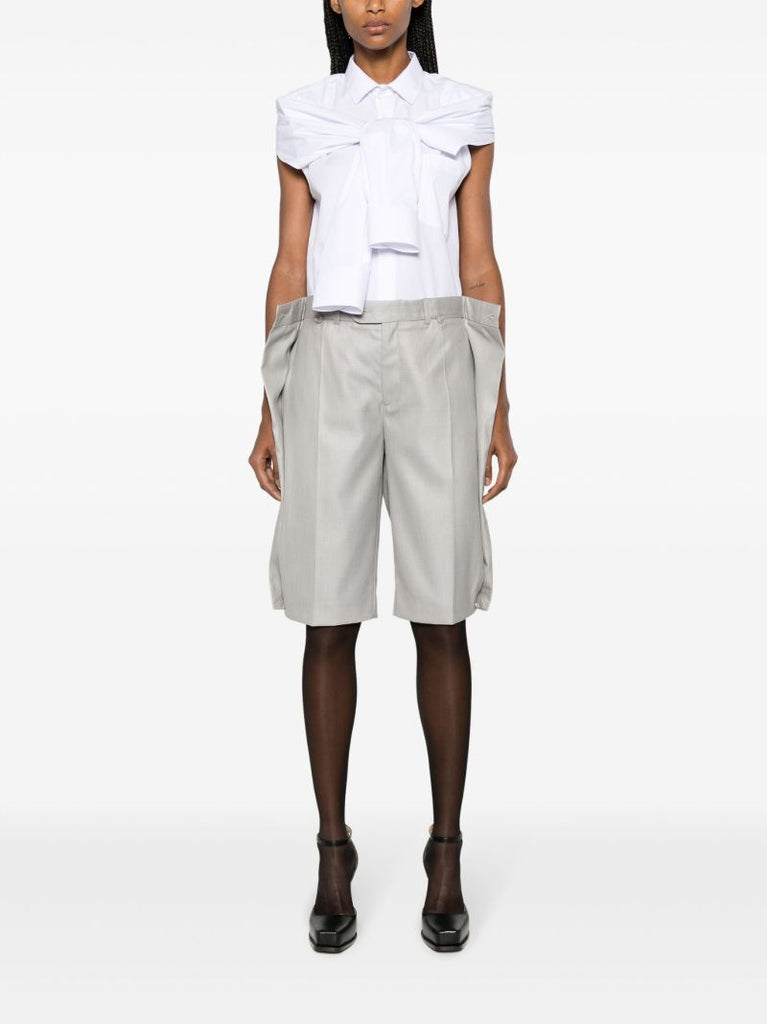 Grey Bibi Layered Shorts