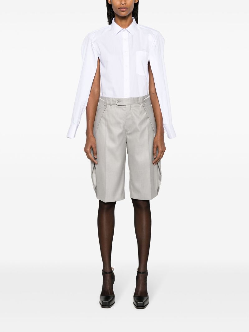 Grey Bibi Layered Shorts