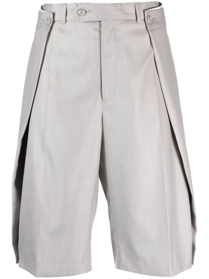 Grey Bibi Layered Shorts