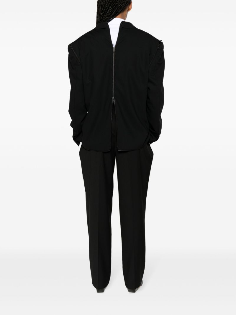 Black Transformer Wool Coat