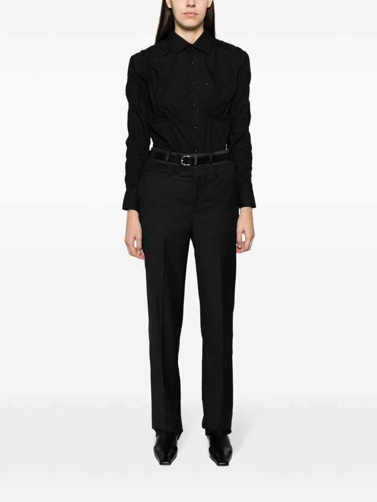 Black Cotton Bodysuit