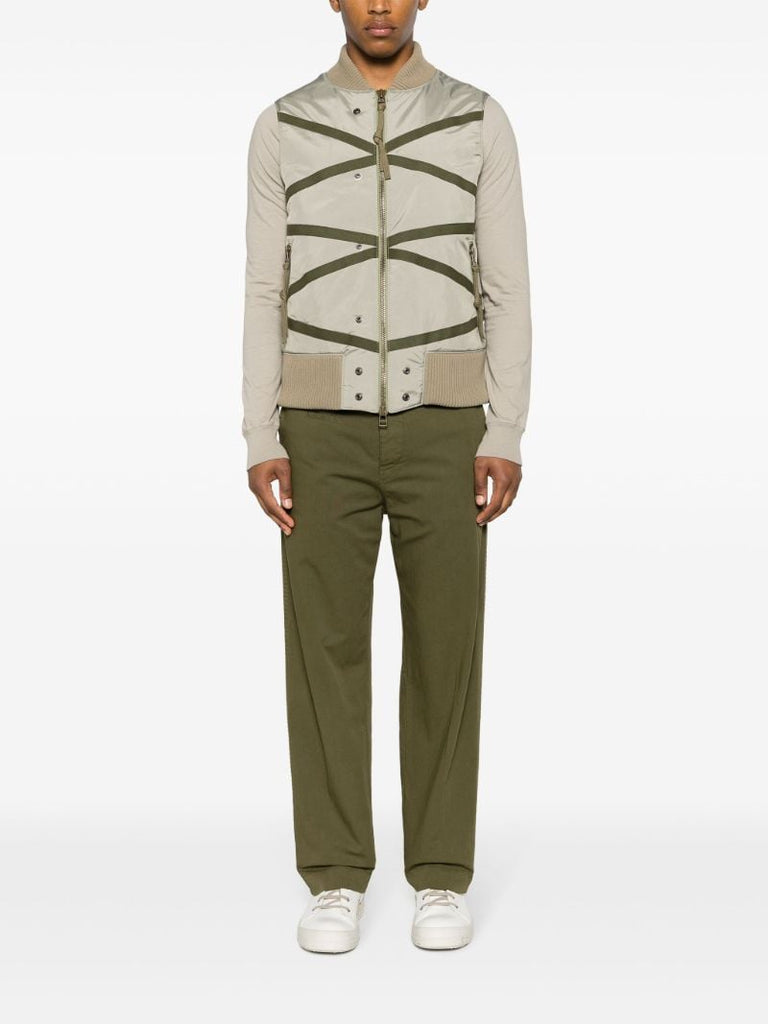Green Army Lattice Gilet