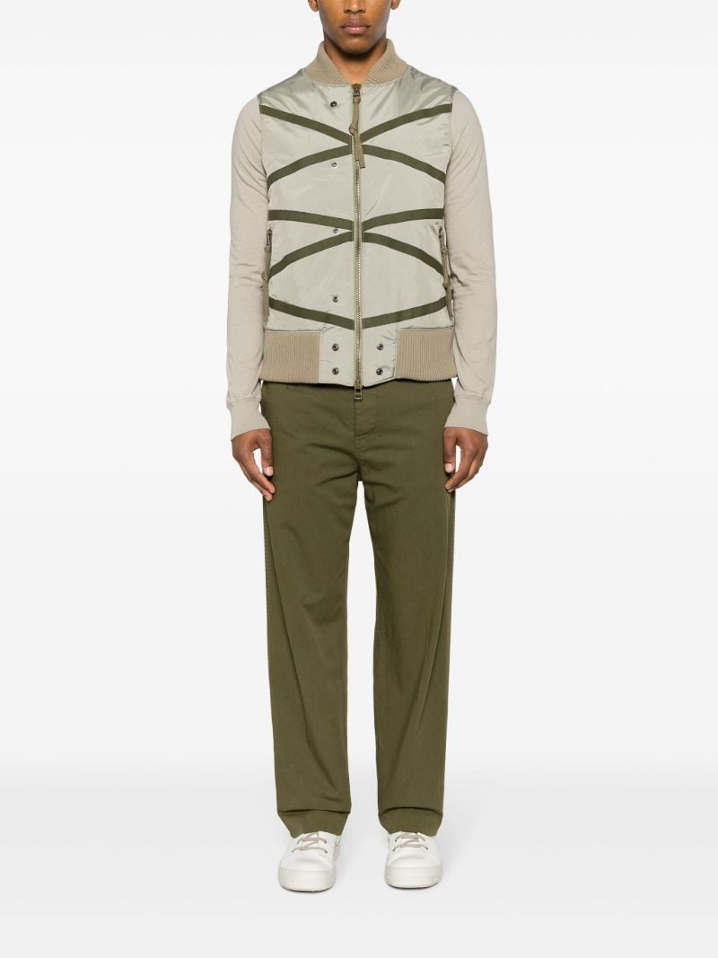 Green Army Lattice Gilet