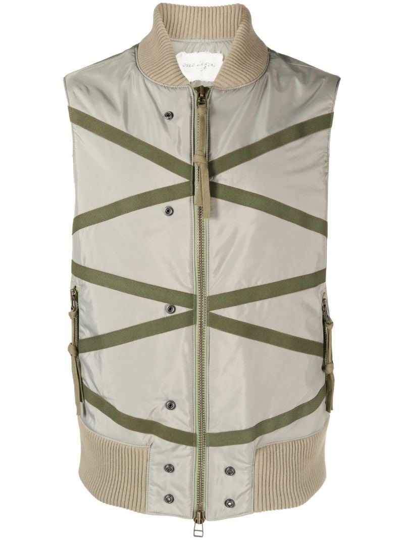 Green Army Lattice Gilet