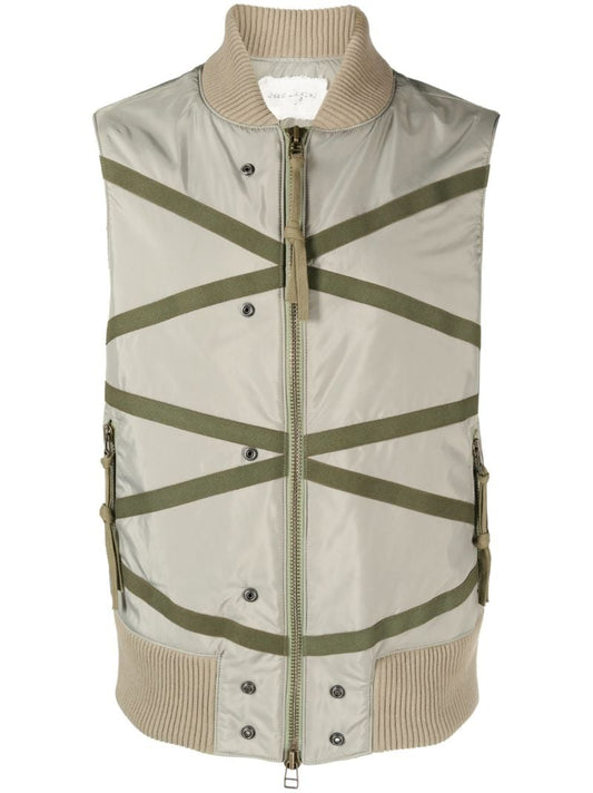 Green Army Lattice Gilet