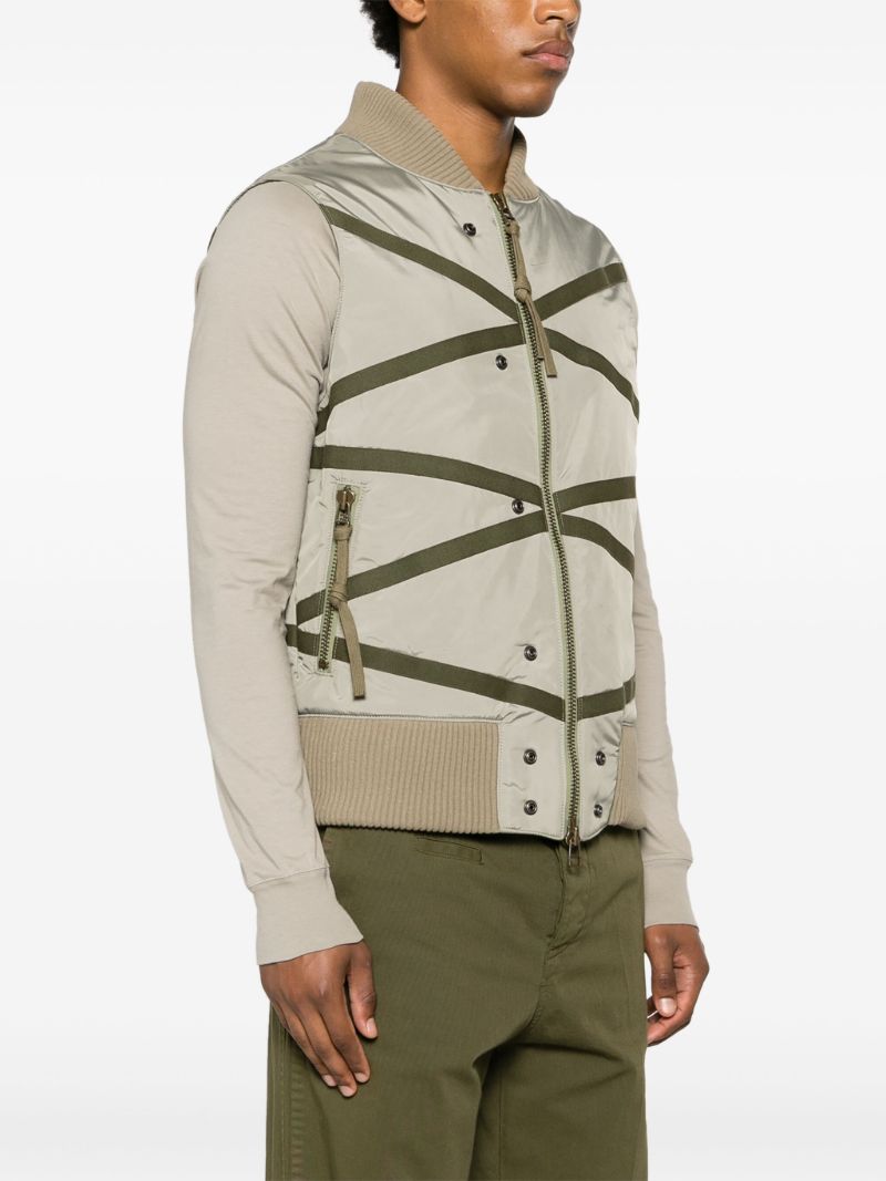 Green Army Lattice Gilet