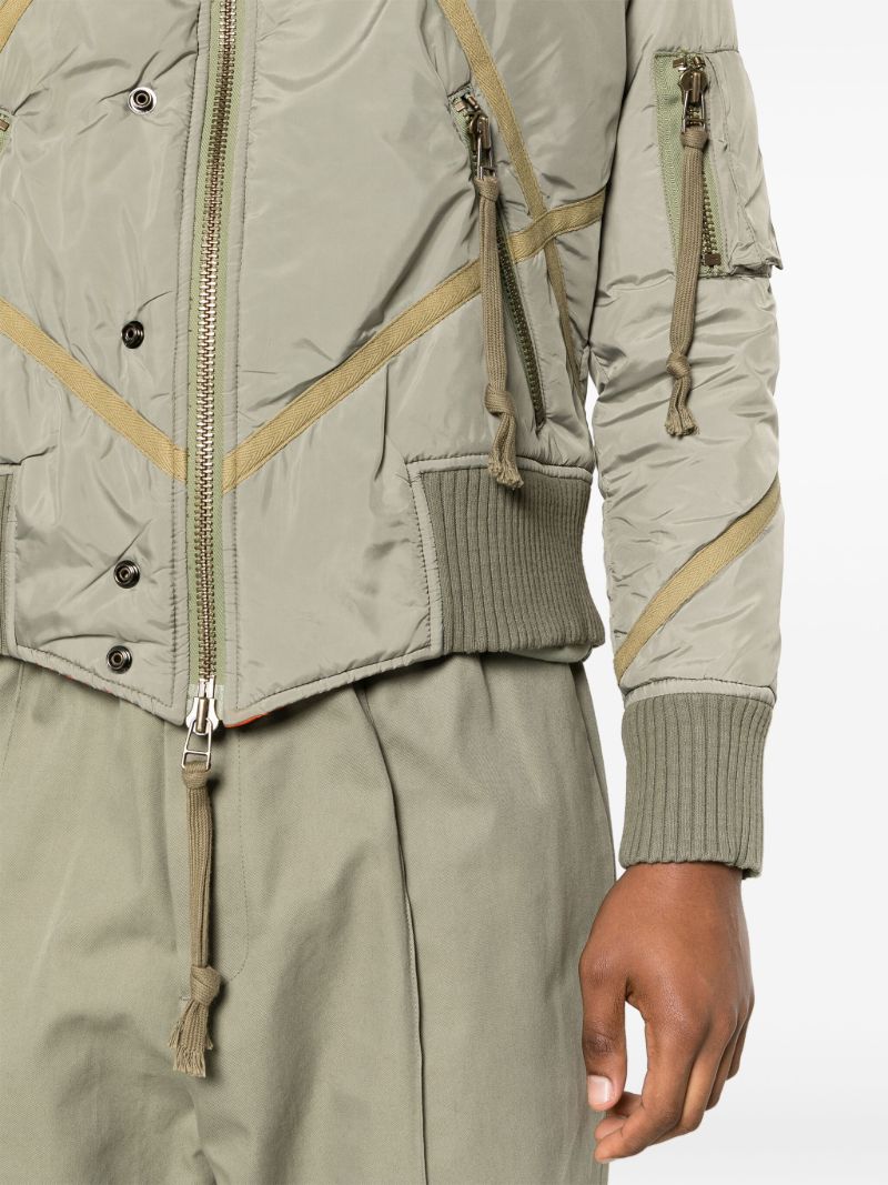 Green Modern Flight Bomber Jacket