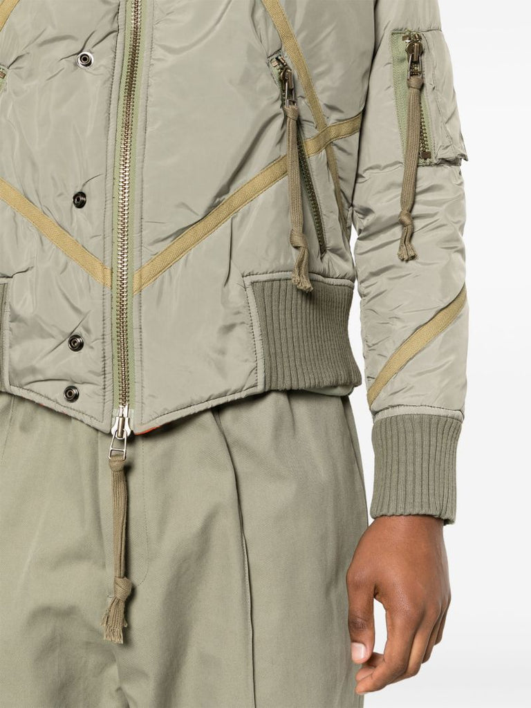 Green Modern Flight Bomber Jacket