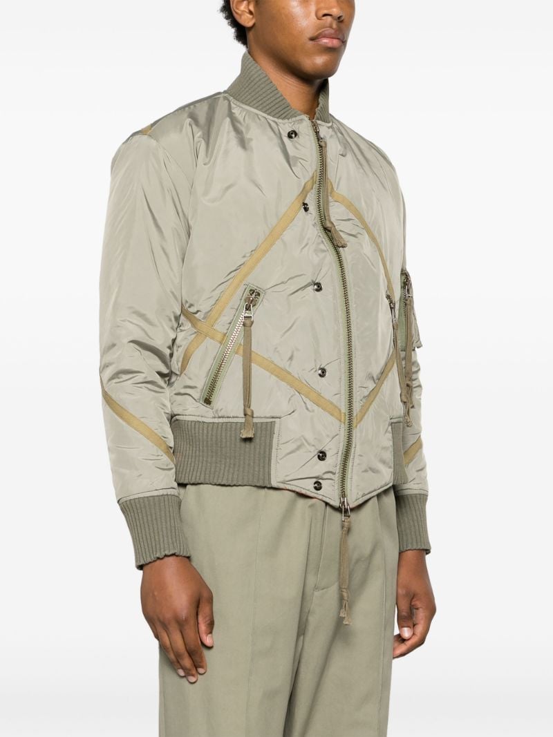 Green Modern Flight Bomber Jacket