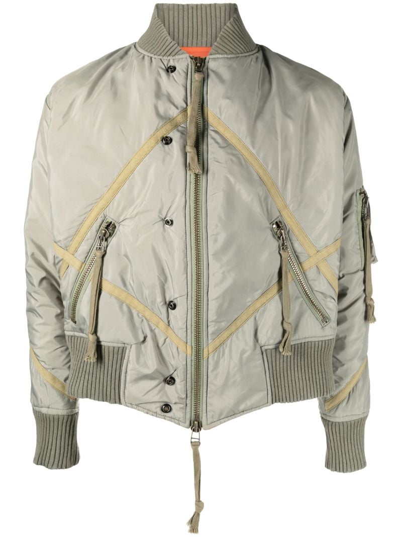 Green Modern Flight Bomber Jacket
