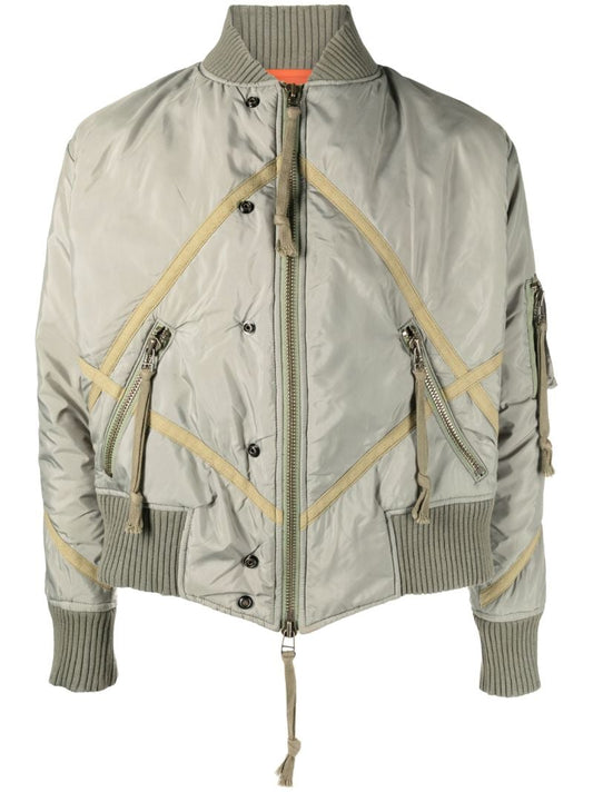 Green Modern Flight Bomber Jacket