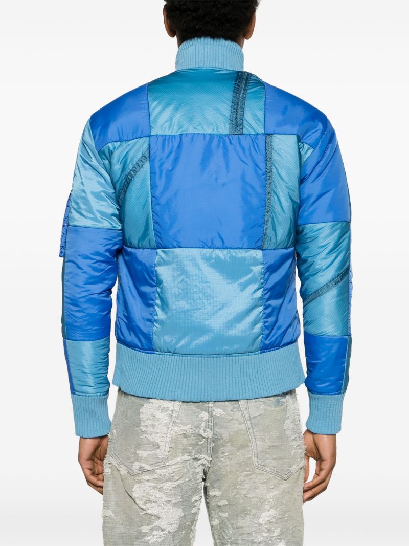 Blue Parachute Patchwork Jacket