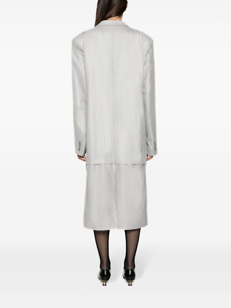 Grey Summer Single-breasted Coat