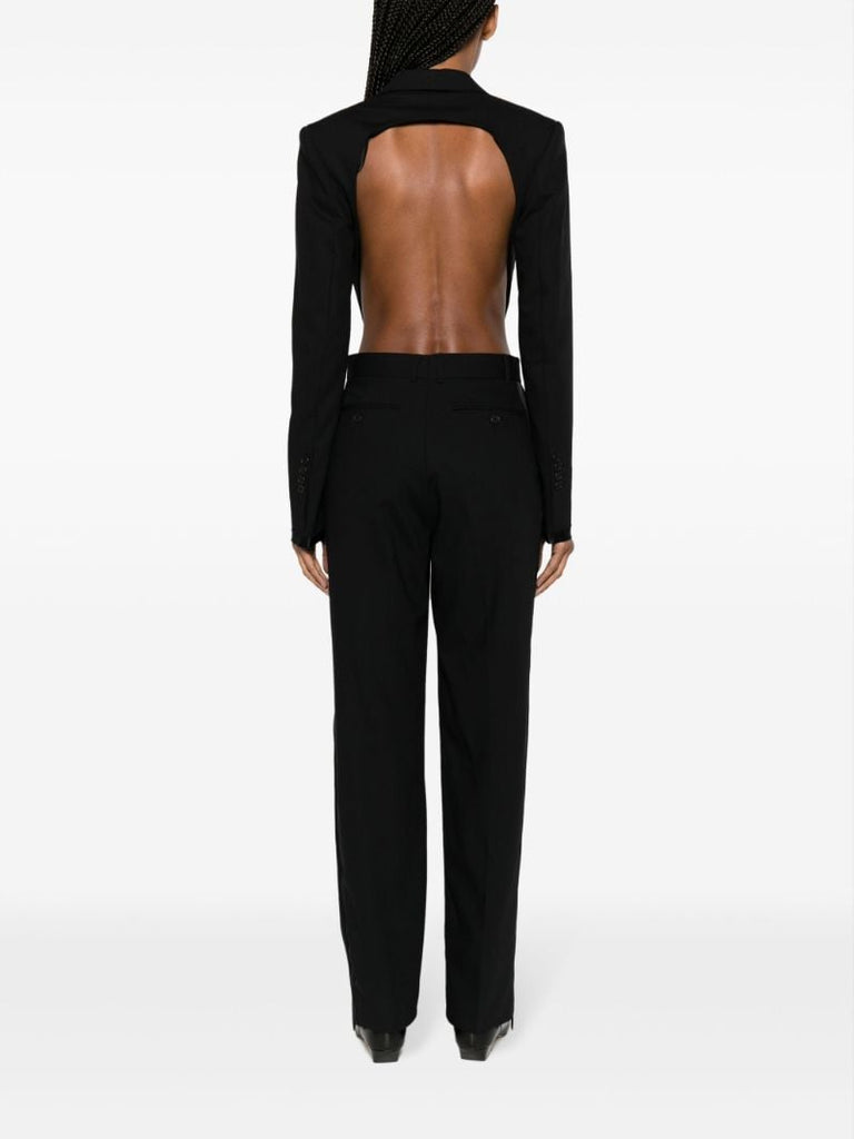 Black Open-back Single-breasted Suit