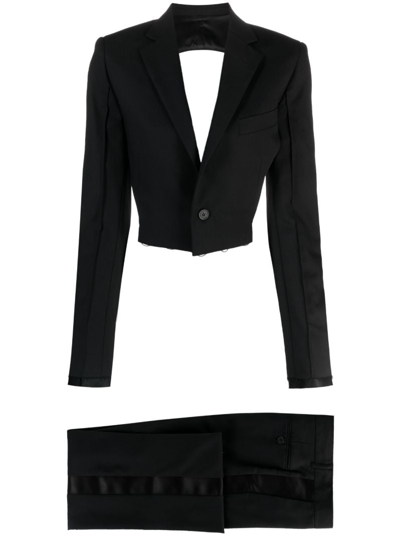 Black Open-back Single-breasted Suit