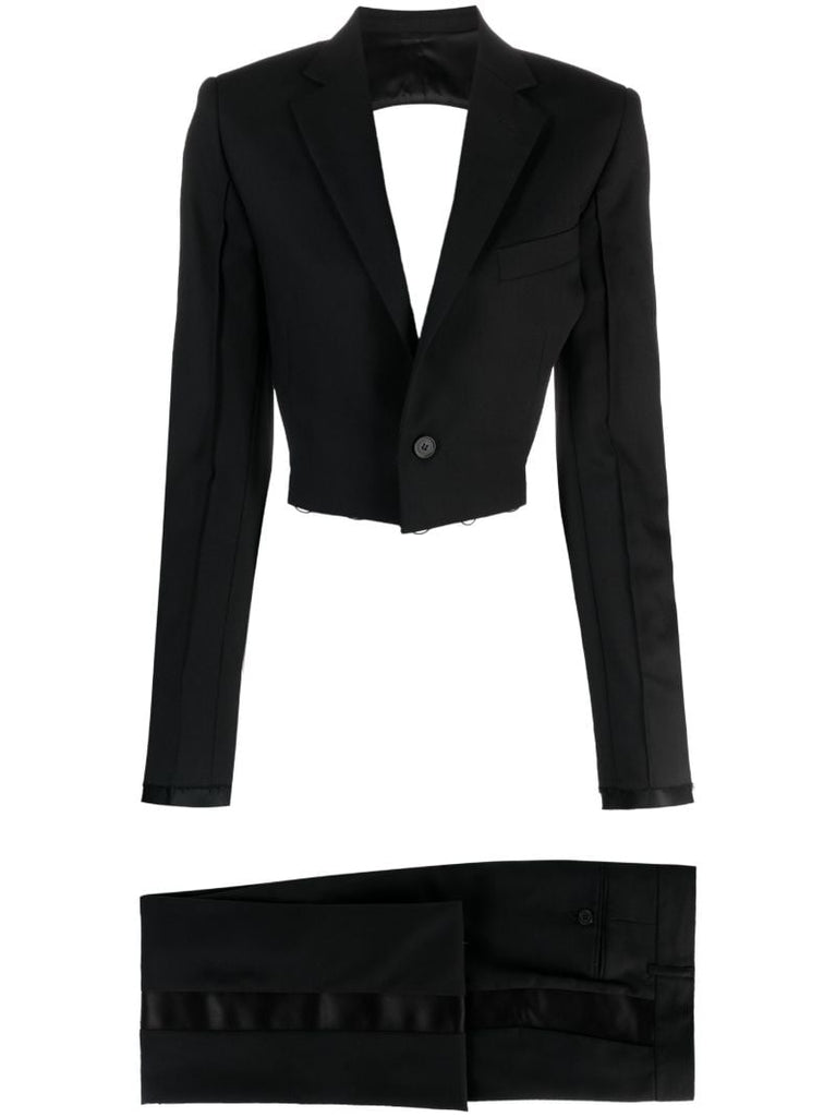 Black Open-back Single-breasted Suit