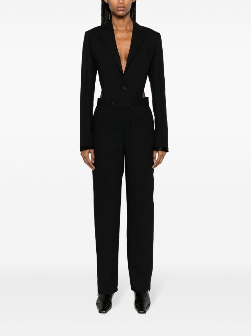 Black Open-back Single-breasted Suit