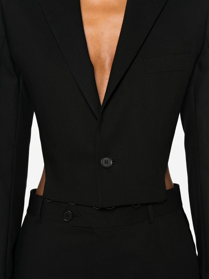 Black Open-back Single-breasted Suit