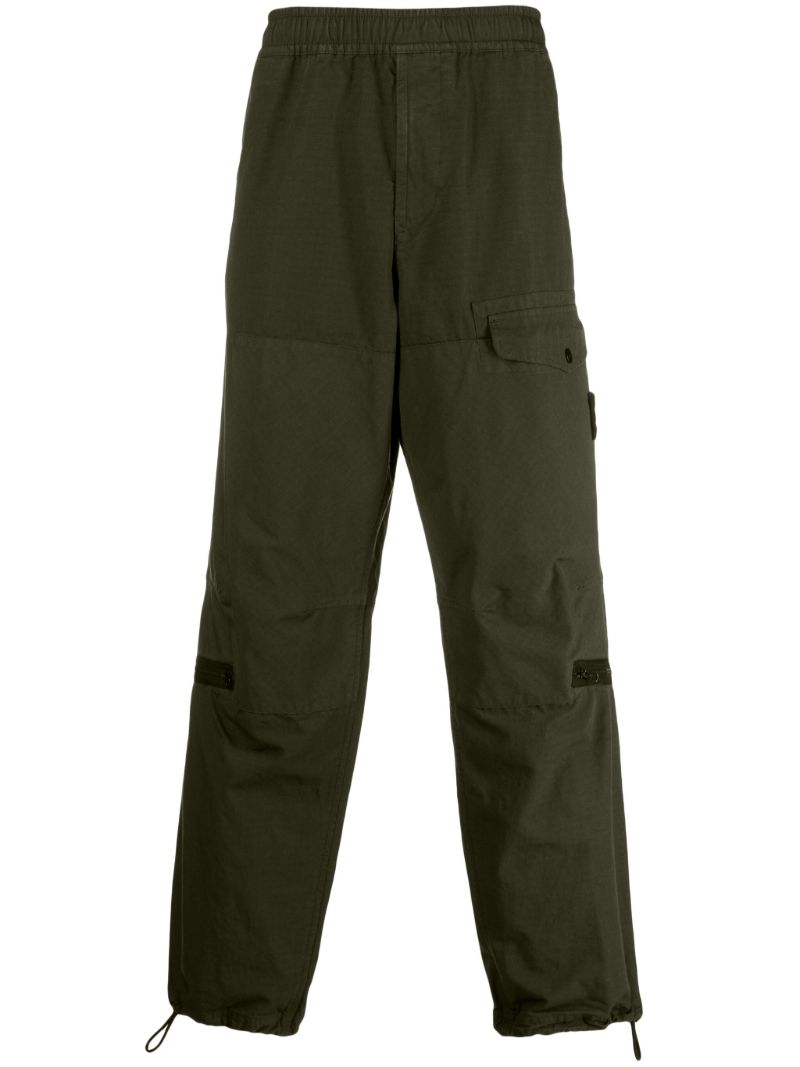 Green Ripstop Cotton Cargo Trousers