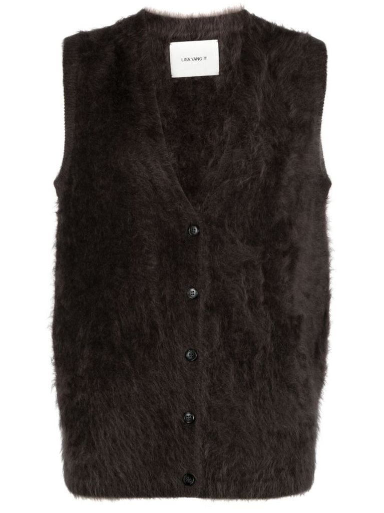 Brown the Astrid Cashmere Vest