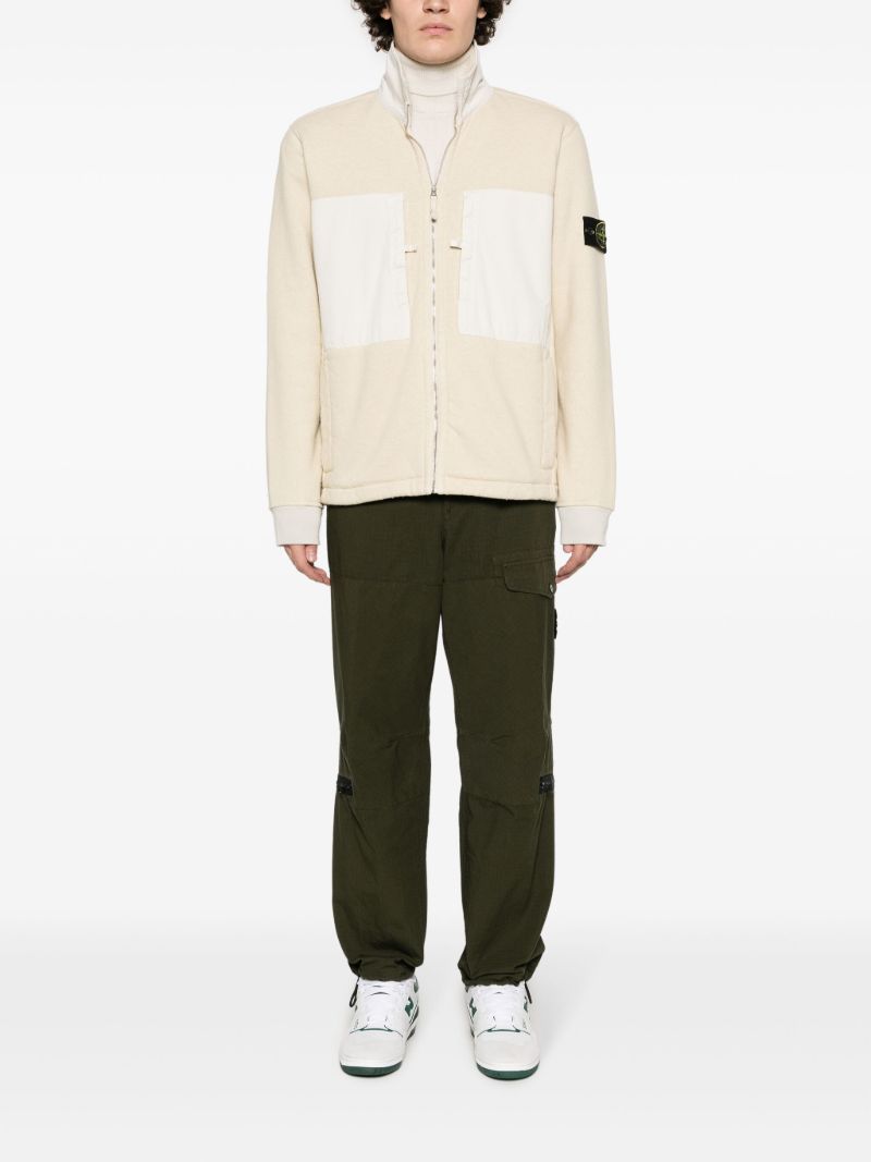 Neutral Compass-patch Zip-up Jacket
