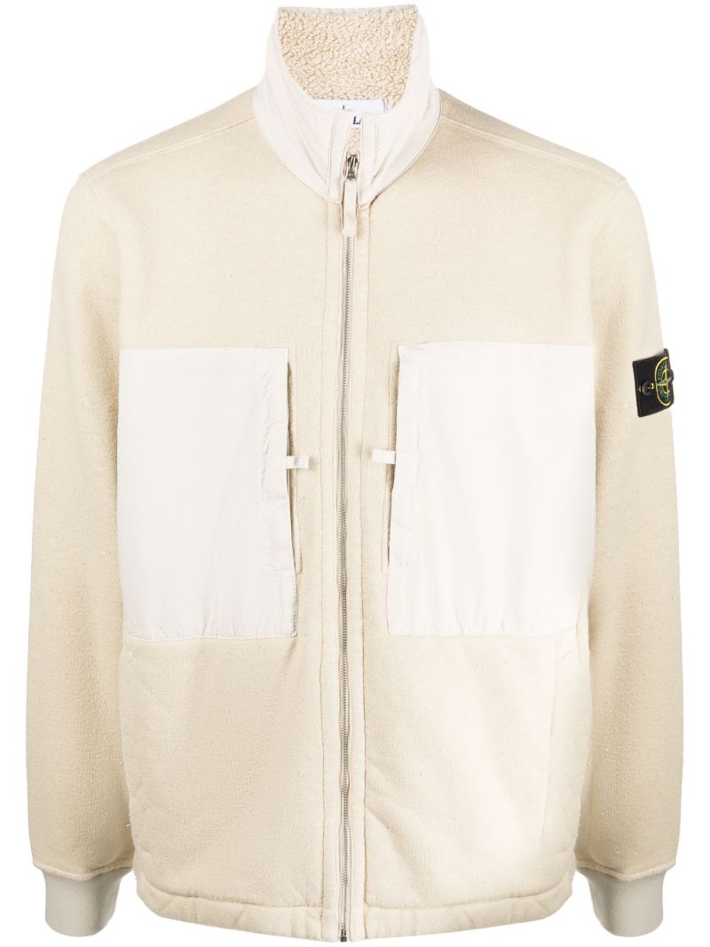 Neutral Compass-patch Zip-up Jacket