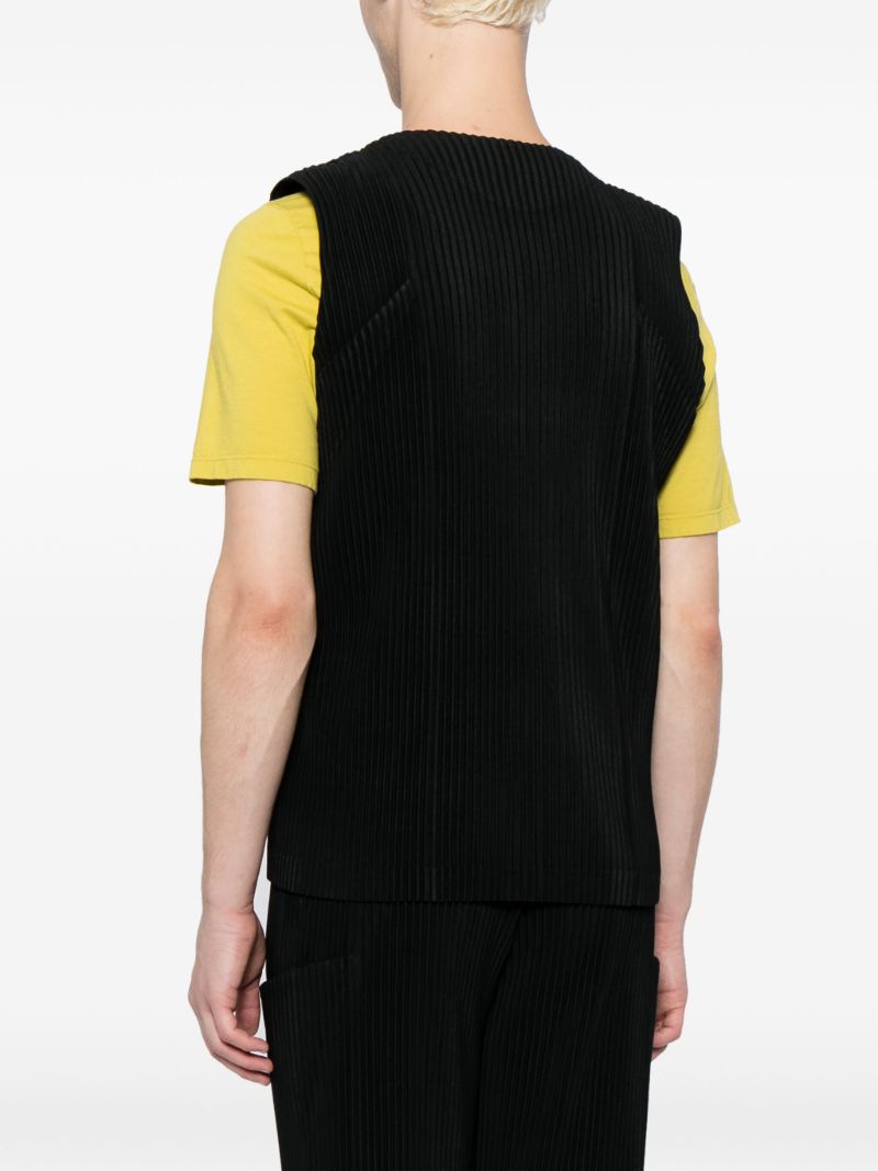 Black Unfold PlissÃ_x0083_Â© Vest