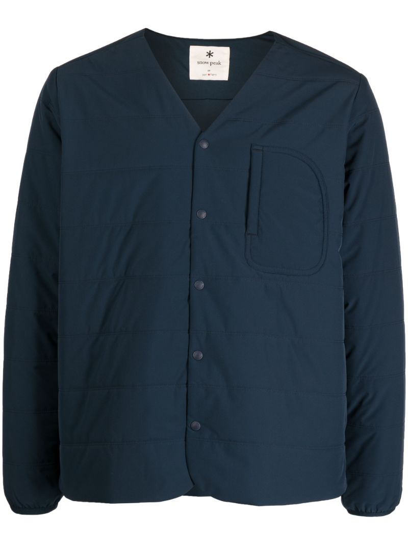 Blue V-neck Cardigan
