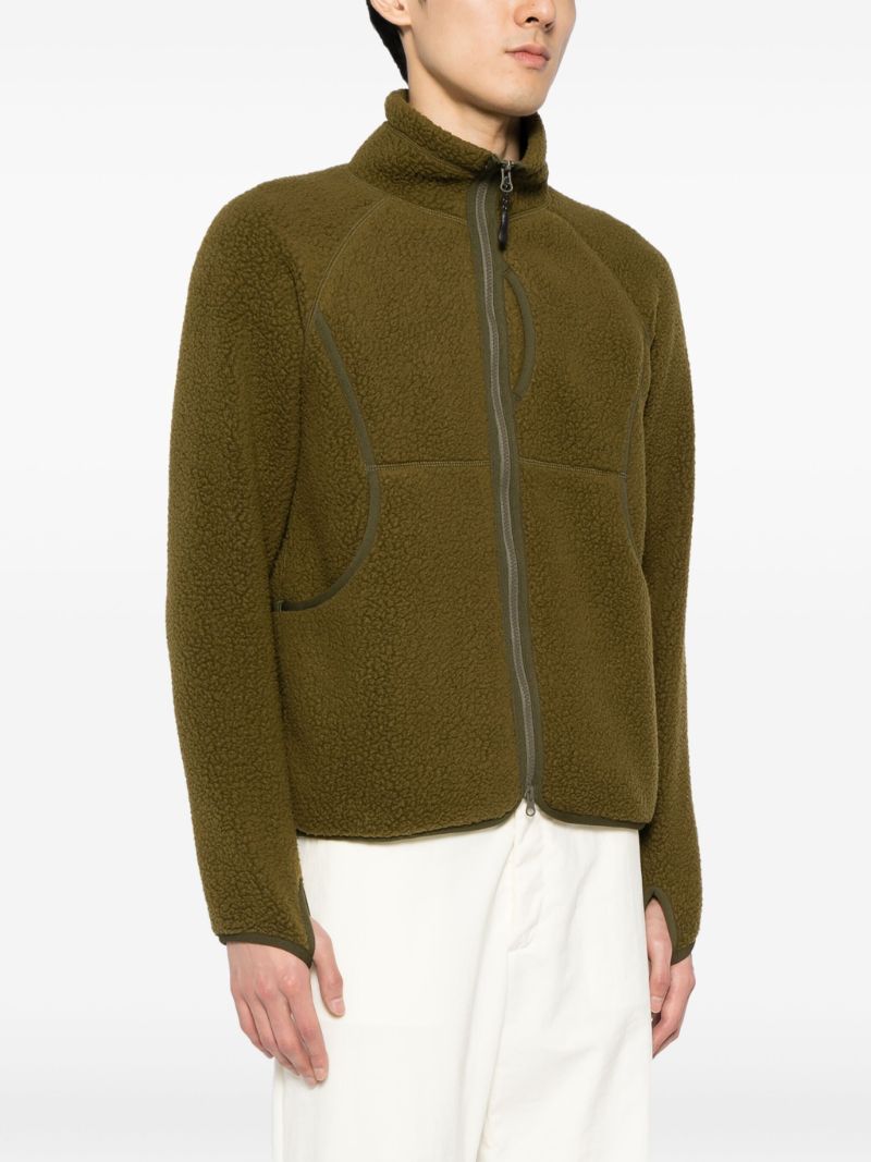 Green Boa Thermal Fleece Jacket
