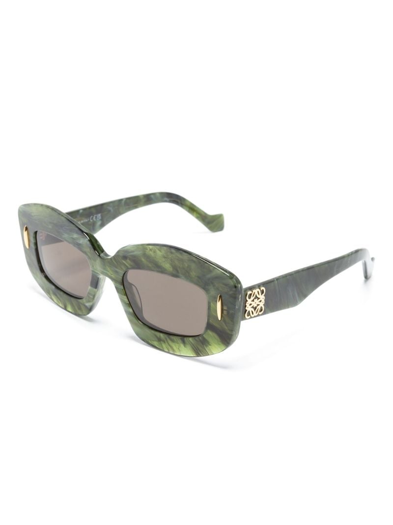 Green Screen Geometric-frame Sunglasses