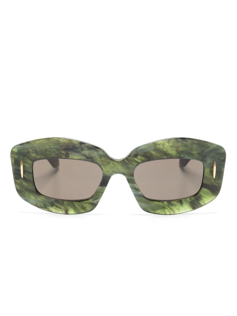 Green Screen Geometric-frame Sunglasses