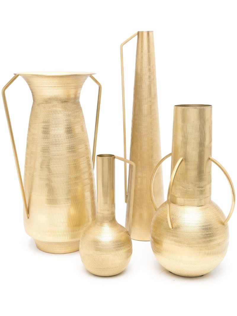 Gold-tone Roman Vase Set