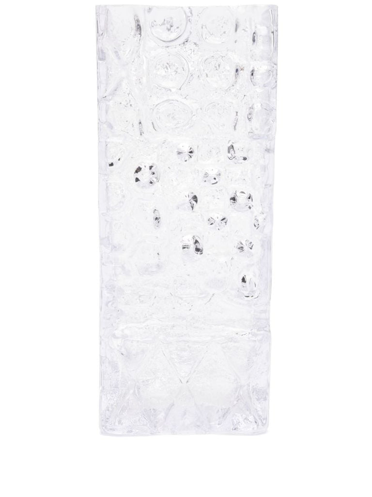 Clear Relief Glass Vase